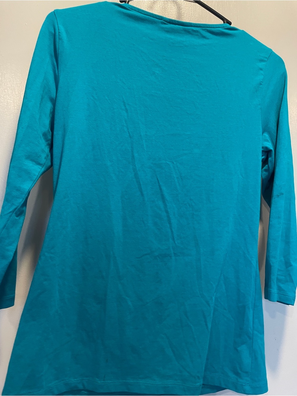 Michael Kors Teal Crew Neck Top size S - Picture 4 of 4
